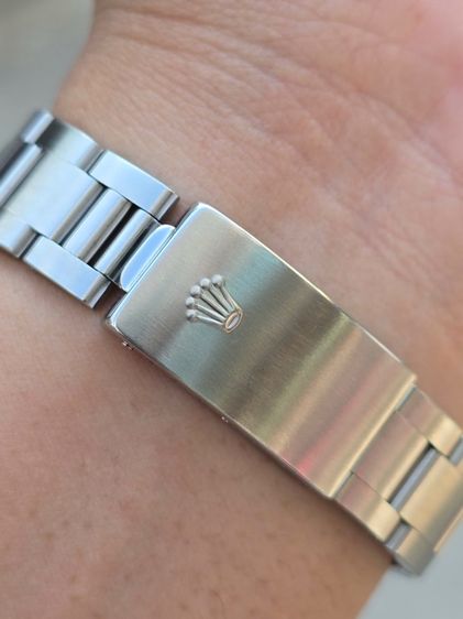 นาฬิกา Rolex Oyster Perpetual Date Silver Dial Ref.15210 Series "K" Year 2001 ขอบรางรถไฟ รูปที่ 15