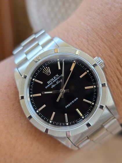 นาฬิกา Rolex Air King Precision Black Dial Ref.14010 หน้าปัดดำ  รูปที่ 4