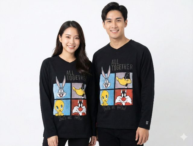 แขนยาว ดำ สเวตเชิ้ต อื่นๆ Looney Tunes x Virgin Atlantic Sweater  Size M 285 THB (Flash Delivery Included) 