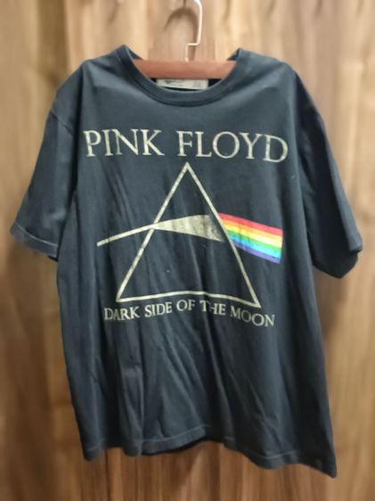 ดำ แขนสั้น เสื้อทีเชิ้ต เสื้อยืด Pink Floyd เบอร์ L