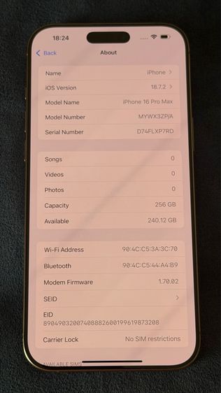 iPhone 16 Pro Max 256GB สี Desert Titanium  รูปที่ 6