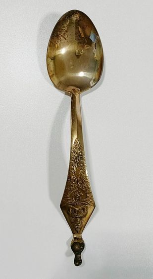 💟 ทัพพีทองเหลือง ลายเทพพนม รูปที่ 3