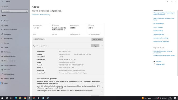 ขาย คอมพิวเตอร์ มือ 2 สภาพดี พร้อม ราคา 1,950 รูปที่ 6