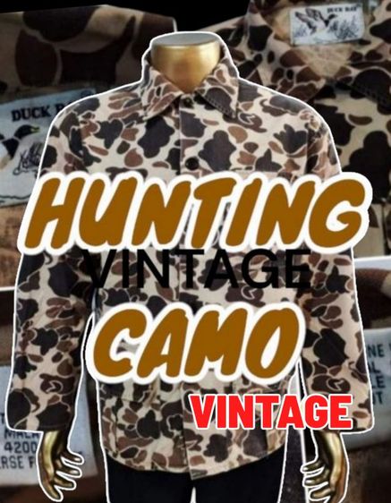 น้ำตาล แขนยาว เสื้อแจ็คเก็ต | เสื้อคลุม แจ็กเก็ต CAMO VINTAGE🧥🪖