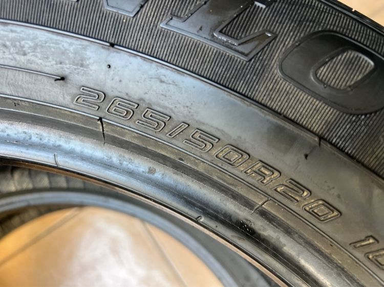 ยาง Dunlop PT3A 265 50 20 ปี22 คู่ 1300 บาท สภาพดี รูปที่ 7