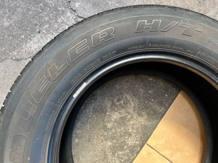 ยาง Bridgestone Dueler HT 265 60 18 คู่ 1200 บาท สภาพดี รูปที่ 7