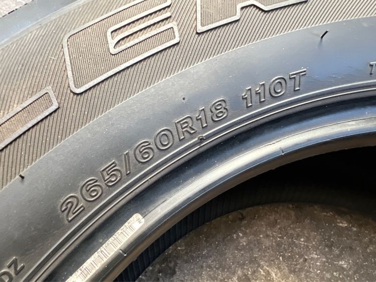 ยาง Bridgestone Dueler HT 265 60 18 คู่ 1200 บาท สภาพดี รูปที่ 6