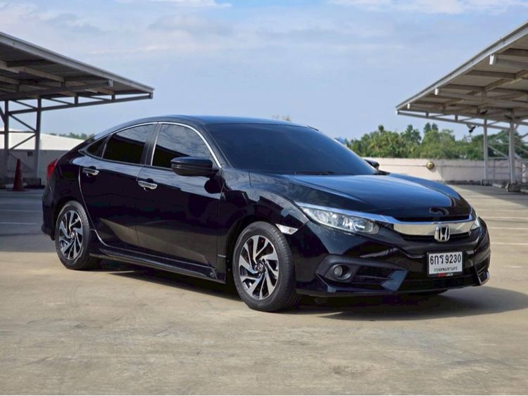 Honda Civic 2017 1.8 EL i-VTEC Sedan เบนซิน ไม่ติดแก๊ส เกียร์อัตโนมัติ ดำ รูปที่ 2