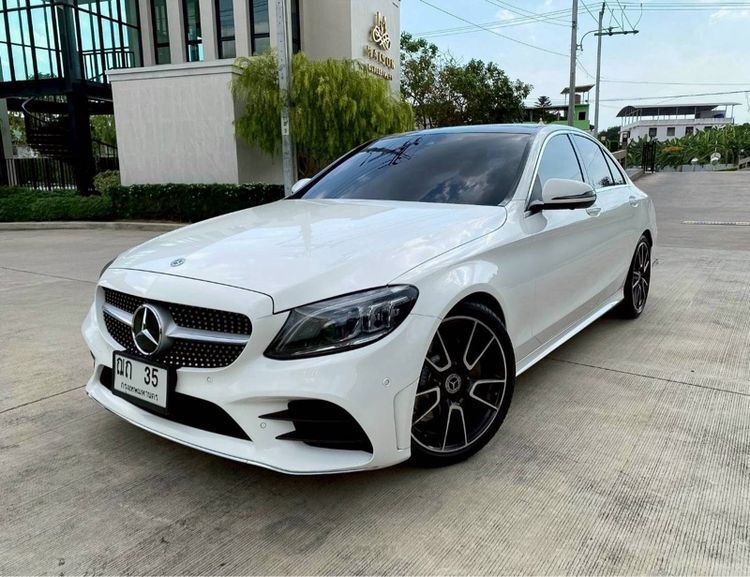 Mercedes-Benz C-Class 2020 C220 Sedan ดีเซล ไม่ติดแก๊ส เกียร์อัตโนมัติ ขาว รูปที่ 3