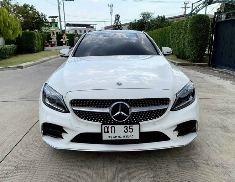 Mercedes-Benz C-Class 2020 C220 Sedan ดีเซล ไม่ติดแก๊ส เกียร์อัตโนมัติ ขาว รูปที่ 2