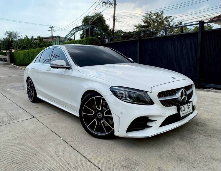 Mercedes-Benz C-Class 2020 C220 Sedan ดีเซล ไม่ติดแก๊ส เกียร์อัตโนมัติ ขาว