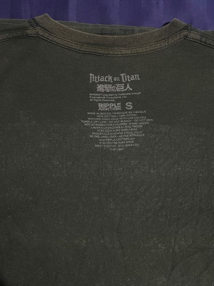 เสื้อ Attack on Titan  Official Survey Corps Tee (Wings of Freedom)  ไซซ์ S รูปที่ 3