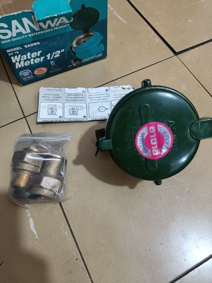 มิเตอร์น้ำ Sanwa ครึ่งนิ้ว สภาพเหมือนใหม่อุปกรณ์ในกล่องครบ รูปที่ 2