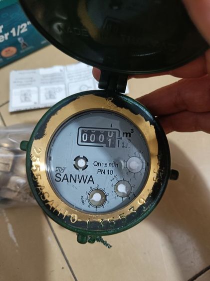 มิเตอร์น้ำ Sanwa ครึ่งนิ้ว สภาพเหมือนใหม่อุปกรณ์ในกล่องครบ รูปที่ 5