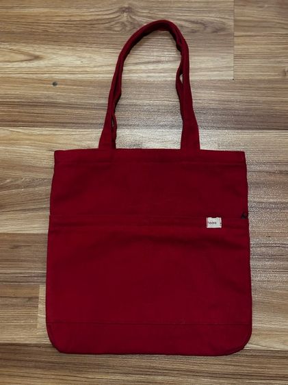 กระเป๋า(ถุงผ้าสีแดง) haas สีแดง