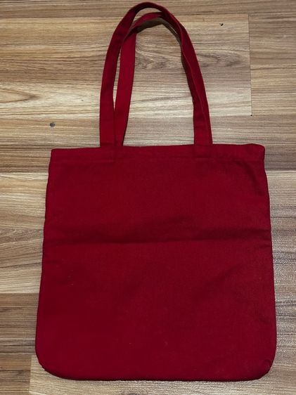 กระเป๋า(ถุงผ้าสีแดง) haas สีแดง รูปที่ 4