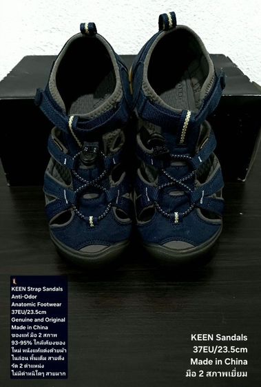 KEEN Strap Sandals, Unisex 37EU(23.5cm) Original ของแท้ มือ 2 สภาพใกล้เคียงของใหม่, รองเท้าแตะรัดส้น KEEN หนังผสมผ้าไนล่อน พื้นเต็ม สวยมาก รูปที่ 5