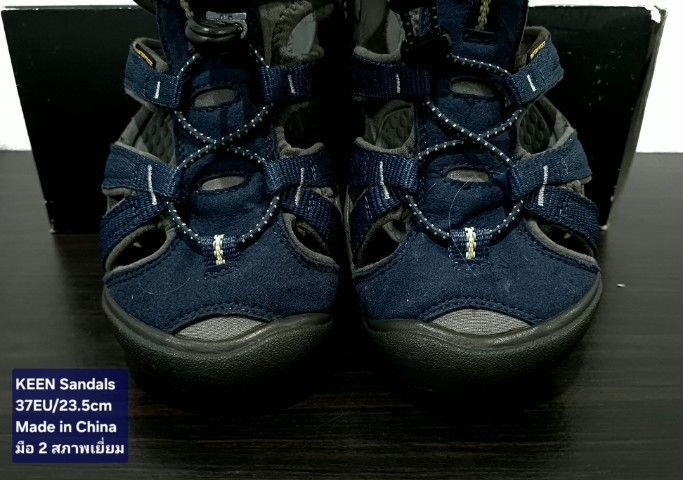 KEEN Strap Sandals, Unisex 37EU(23.5cm) Original ของแท้ มือ 2 สภาพใกล้เคียงของใหม่, รองเท้าแตะรัดส้น KEEN หนังผสมผ้าไนล่อน พื้นเต็ม สวยมาก รูปที่ 6