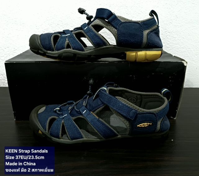 KEEN Strap Sandals, Unisex 37EU(23.5cm) Original ของแท้ มือ 2 สภาพใกล้เคียงของใหม่, รองเท้าแตะรัดส้น KEEN หนังผสมผ้าไนล่อน พื้นเต็ม สวยมาก รูปที่ 15