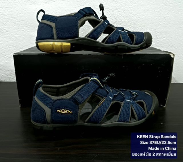 KEEN Strap Sandals, Unisex 37EU(23.5cm) Original ของแท้ มือ 2 สภาพใกล้เคียงของใหม่, รองเท้าแตะรัดส้น KEEN หนังผสมผ้าไนล่อน พื้นเต็ม สวยมาก รูปที่ 14