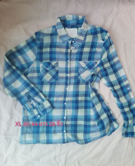 เสื้อเชิ้ต​ลายสก็อตมือสอง​