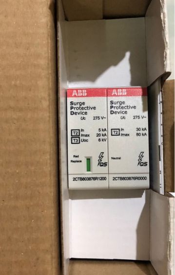 Surge Protection Device (SPD) -Surge arrestor อุปกรณ์ป้องกันแรงดันเกินชั่วขณะ -ฟ้าผ่า OVR T2-T3 1N 20-275 p qs รูปที่ 2