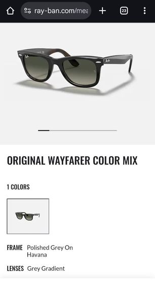 แว่น Rayban เลนส์ Grey Gradient ตัวหายาก รูปที่ 9