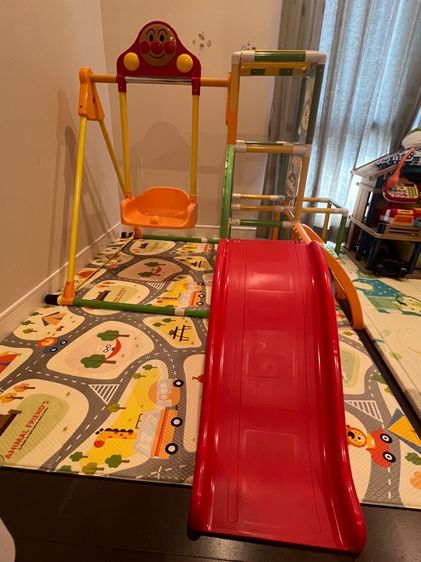 ชุดกิจกรรมปีนป่ายอันปังแมนพร้อมชิงช้าและสไลเดอร์ รูปที่ 4
