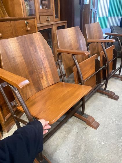 เก้าอี้โรงหนังไม้สัก รูปที่ 2