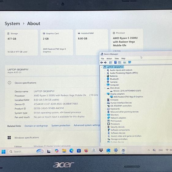 Acer Aspire 3 A315-R6JU รูปที่ 8