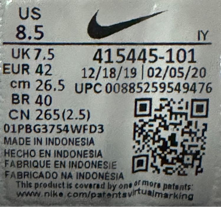 Nike air Monarch Size42 ส่งฟรี รูปที่ 6