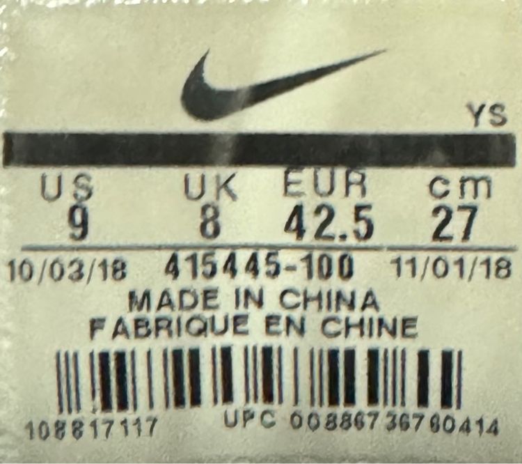 Nike air Monarch Size42.5 ส่งฟรี รูปที่ 6