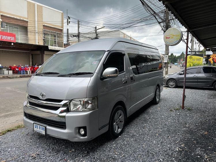 Toyota Commuter 2017 3.0 Van ดีเซล ไม่ติดแก๊ส เกียร์ธรรมดา เทา รูปที่ 2