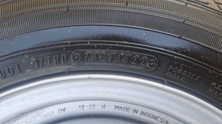 กระทะล้อป้ายแดง 5รู114 Suzuki Carry 165-80-13 เดือน พฤจิกา ปี22 รูปที่ 3