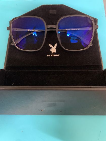 แว่นสายตา กรอบแว่นตา Playboy (PB-35332) สีดำด้าน แถมกล่อง ของแท้ 