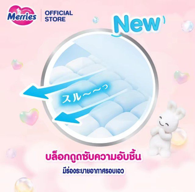 แพมเพิสเมอร์รี่ไซส์แรกเกิดNB68   NB76 I'm รูปที่ 3