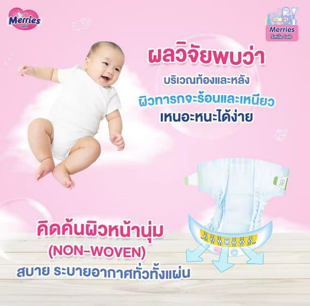 แพมเพิสเมอร์รี่ไซส์แรกเกิดNB68 ,  NB76 🎊🎉 รูปที่ 11