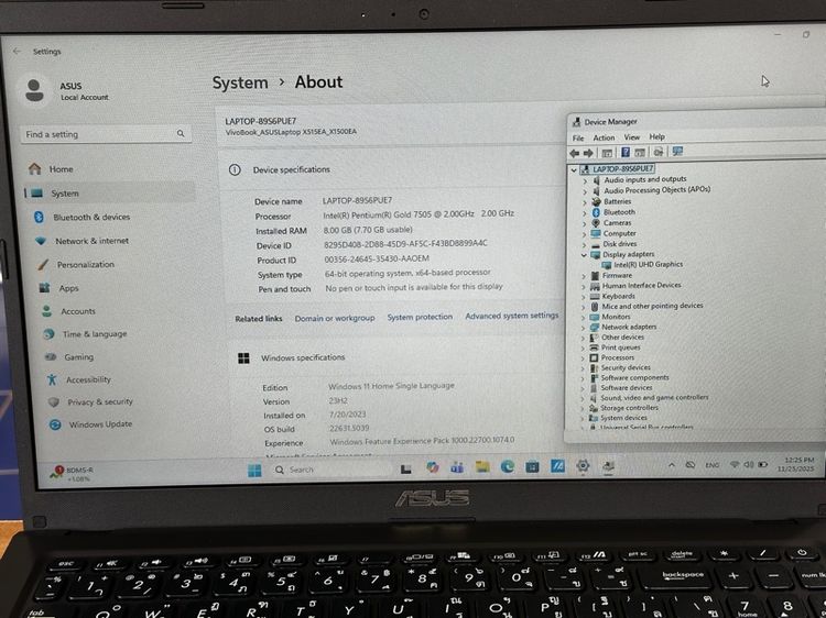 Asus Vivo book 15 X1500EA Ram 8GB SSD M.2 256GB รูปที่ 6