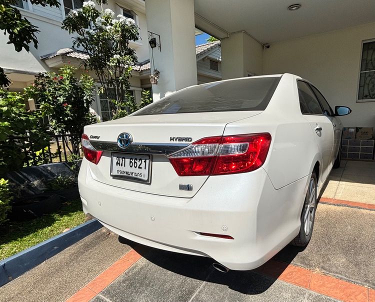 Toyota Camry 2012 2.5 Hybrid Sedan ไฮบริด ขาว รูปที่ 4