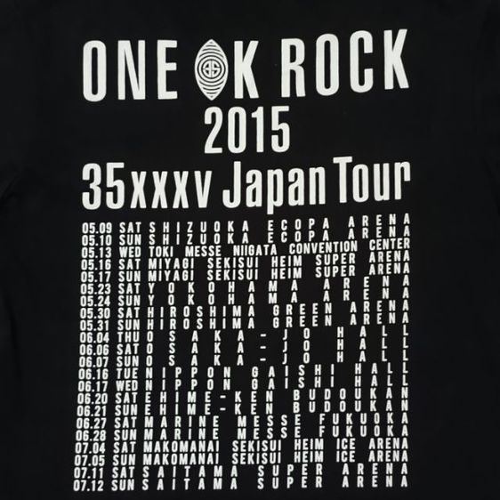 เสื้อวงมือสอง ONE OK ROCK 2015 35xxxv Japan Tour รูปที่ 3