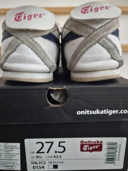 🍁 พร้อมส่ง 📍มือสอง+แท้ พร้อมกล่อง 💯 รองเท้า Onitsuka Tiger MEXICO 66 Size 43.5 euro ราคา 1,590 บาท ส่งฟรี รูปที่ 2