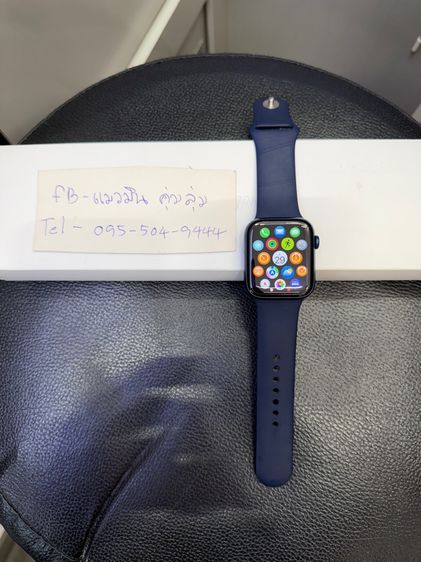 น้ำเงิน ไทเทเนียม apple watch s6 44mm gps