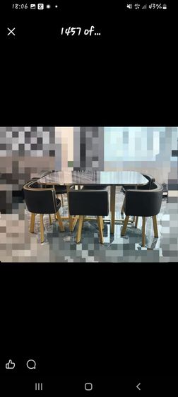 โต๊ะกินข้าว โต๊ะทานข้าว 6ที่นั่ง สภาพดีมาก รูปที่ 3