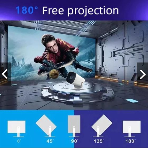 โปรเจ็กเตอร์อัจฉริยะ P30 Pro 4K Android 13 บลูทูธ 5.0 Wi-Fi 1080P โปรเจ็กเตอร์โฮมเธียเตอร์พกพา รูปที่ 4