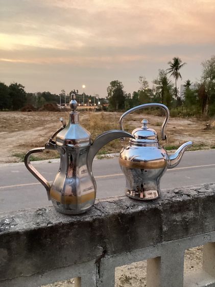 Vintage Arabic Dallah Coffee Pot Set AL SAIF  Saudi Brand  Made in Korea 1970s ถึง 1980s รูปที่ 12