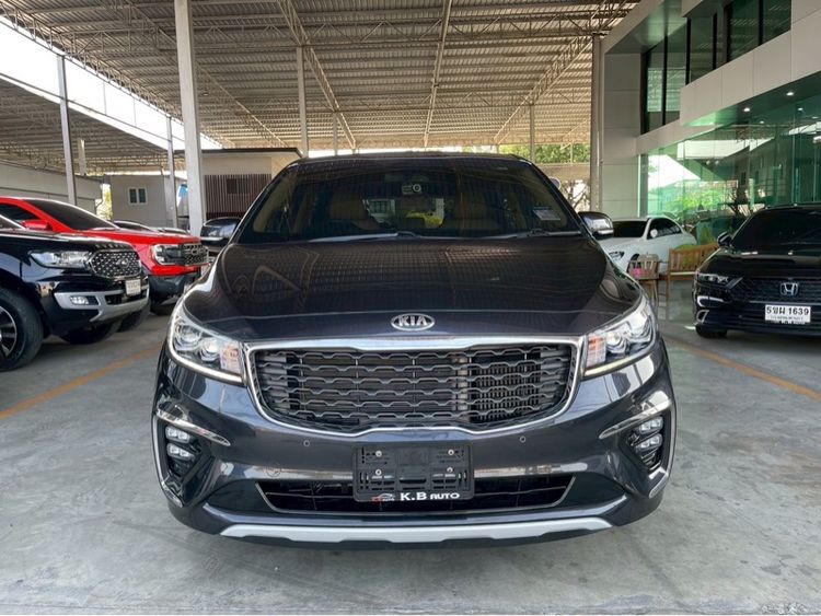 Kia Grand Carnival 2020 2.2 SXL Van ดีเซล ไม่ติดแก๊ส เกียร์อัตโนมัติ เทา รูปที่ 3