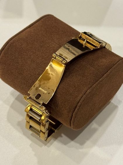 Michael Kors Wren Chronograph Crystal Pave Gold Dial Gold Steel Strap Watch For Women รูปที่ 5