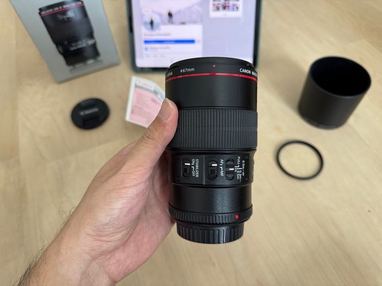 Canon EF100mm f2.8L อดีตศูนย์ รูปที่ 3
