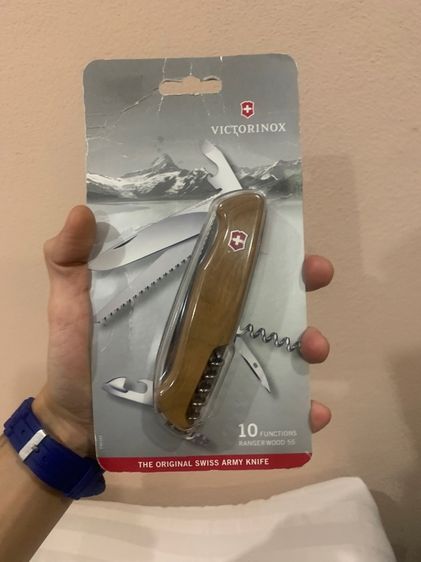 มีดพับ มีดเดินป่า มีดพับ Victorinox RANGER WOOD 55 สภาพไม่ผ่านใช้ 