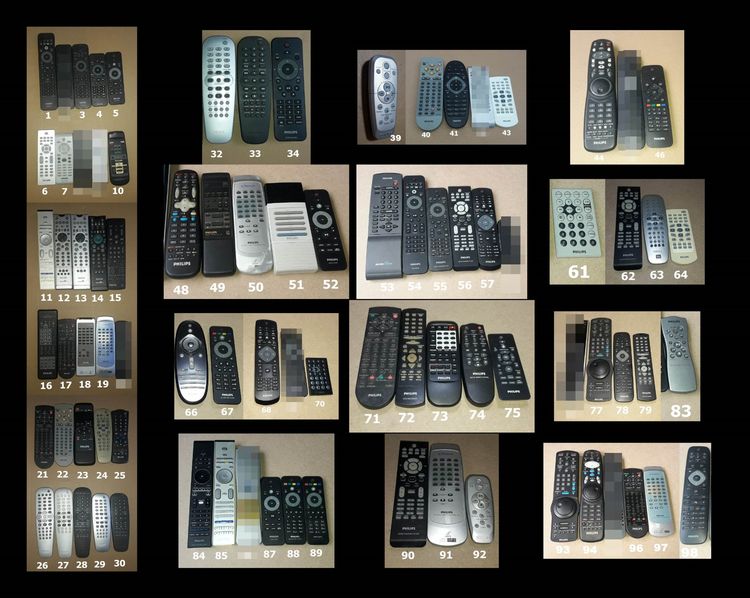 PHILIPS REMOTE (1-224) รีโมท ฟิลิปส์ เครื่องเสียง DVD VCD CD TAPE VDO LASER DISC BLU RAY COMBO